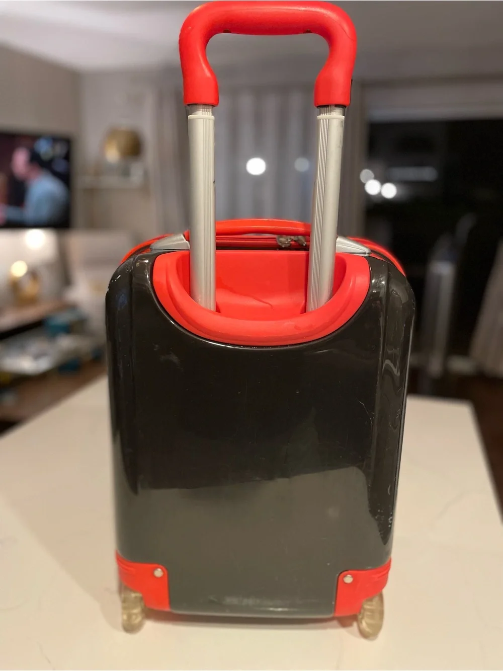 Kids Ferrari Black & Red Racing Hardcase Carry-On Luggage Scooter | Genuine